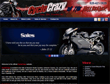 Tablet Screenshot of cyclecrazy.com